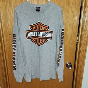Harley-Davidson Gray Long Sleeve Shirt